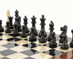 Old English Black And Palisander Chess Set -Chess Shop RCPB209 03