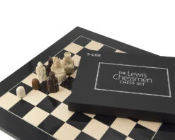 The Isle Of Lewis Black Gloss Chess Set -Chess Shop RCPB229 03