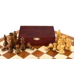 French Knight Sheesham Mahogany Chess Set -Chess Shop RCPB232 03