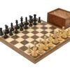 Competition Compact Walnut Chess Set
