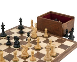 Competition Compact Walnut Chess Set -Chess Shop RCPB237N 02