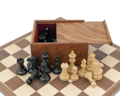 Competition Compact Walnut Chess Set -Chess Shop RCPB237N 03