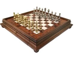 Maghreb Brass And Briarwood Chess Cabinet