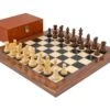 Supreme Rosewood Chess Set With Burl Wood Case