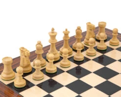 Supreme Rosewood Chess Set With Burl Wood Case 10 Supreme Rosewood Chess Set With Burl Wood Case -Chess Shop RCPB244 03