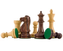 Supreme Rosewood Chess Set With Burl Wood Case 13 Supreme Rosewood Chess Set With Burl Wood Case -Chess Shop RCPB244 06