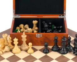 Highgrove Walnut Chess Set With Case 10 Highgrove Walnut Chess Set With Case -Chess Shop RCPB246 03