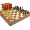 Parthenon Grand Ebony And Walnut Chess Set