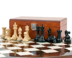 Black Sovereign Luxury Chess Set -Chess Shop RCPB256 04