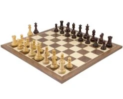 Sentinel Rosewood And Walnut Chess Set