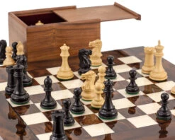 Highclere Ebony And Walnut Luxury Chess Set 10 Highclere Ebony And Walnut Luxury Chess Set -Chess Shop RCPB267 03