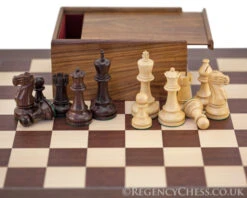 Atlantic Grand Rosewood Chess Set With Wooden Case -Chess Shop RCPB271 03