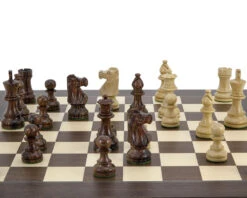 French Knight Montgoy Rosewood Chess Set -Chess Shop RCPB272 02