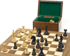 The Gambit Walnut Chess Set -Chess Shop RCPB286 04