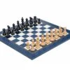 The Broadbase Club Satin Blue Chess Set