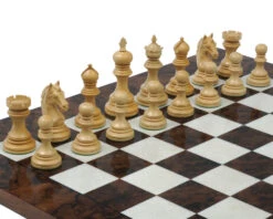 The Luxury Staunton Garvi Rosewood And Walnut Grand Chess Set -Chess Shop RCPB291b 02