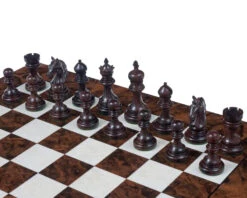The Luxury Staunton Garvi Rosewood And Walnut Grand Chess Set -Chess Shop RCPB291b 06