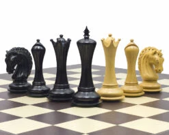 The Empire Knight Ebony Palisander Chess Set -Chess Shop RCPB311 04