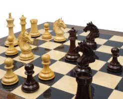 The Stretford Knight Luxury Rosewood Chess Set -Chess Shop RCPB314 03