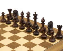 The Sheffield Knight Rosewood & Walnut Chess Set -Chess Shop RCPB315 02