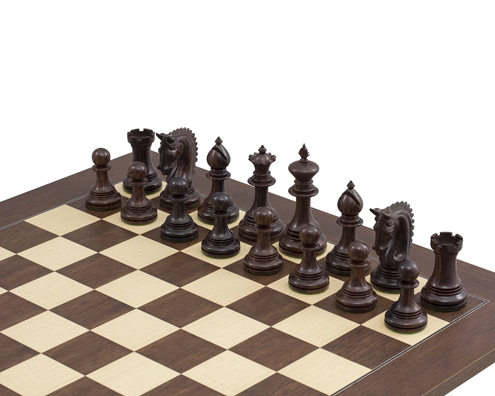 The Lemington Rosewood Palisander Chess Set 2 The Lemington Rosewood Palisander Chess Set - Image 2