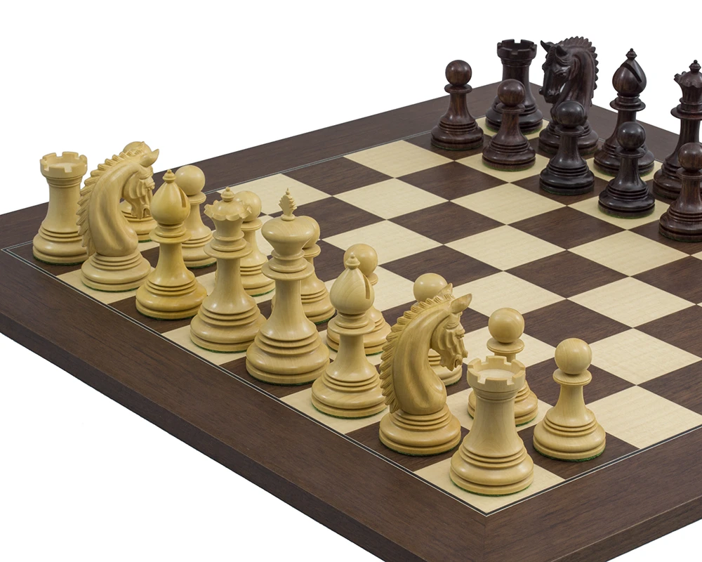 The Lemington Rosewood Palisander Chess Set 3 The Lemington Rosewood Palisander Chess Set - Image 3
