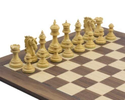The Kingsgate Ebony And Walnut Chess Set -Chess Shop RCPB323 02