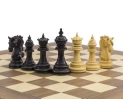The Kingsgate Ebony And Walnut Chess Set -Chess Shop RCPB323 04