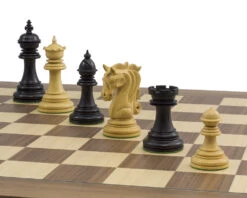 The Kingsgate Ebony And Walnut Chess Set -Chess Shop RCPB323 06