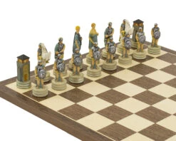 The Romans Vs Greeks Hand Painted Chess Set By Italfama -Chess Shop RCPB329 03