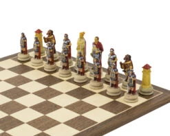 The Romans Vs Egyptians Hand Painted Themed Chess Set By Italfama 9 The Romans Vs Egyptians Hand Painted Themed Chess Set By Italfama -Chess Shop RCPB330 02