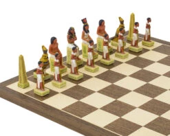 The Romans Vs Egyptians Hand Painted Themed Chess Set By Italfama 10 The Romans Vs Egyptians Hand Painted Themed Chess Set By Italfama -Chess Shop RCPB330 03