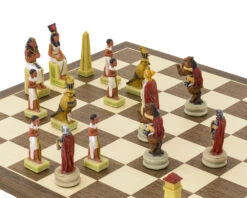 The Romans Vs Egyptians Hand Painted Themed Chess Set By Italfama 11 The Romans Vs Egyptians Hand Painted Themed Chess Set By Italfama -Chess Shop RCPB330 04