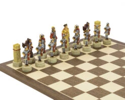 The Romans Vs Arabs Hand Painted Themed Chess Set By Italfama -Chess Shop RCPB331 03