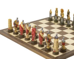 The Romans Vs Gladiators Hand Painted Themed Chess Set By Italfama -Chess Shop RCPB334 02