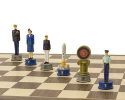 The Air Force Vs Marines Hand Painted Themed Chess Set By Italfama -Chess Shop RCPB335 03