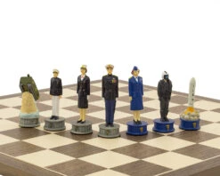 The Air Force Vs Marines Hand Painted Themed Chess Set By Italfama -Chess Shop RCPB335 04