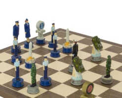 The Air Force Vs Marines Hand Painted Themed Chess Set By Italfama -Chess Shop RCPB335 05