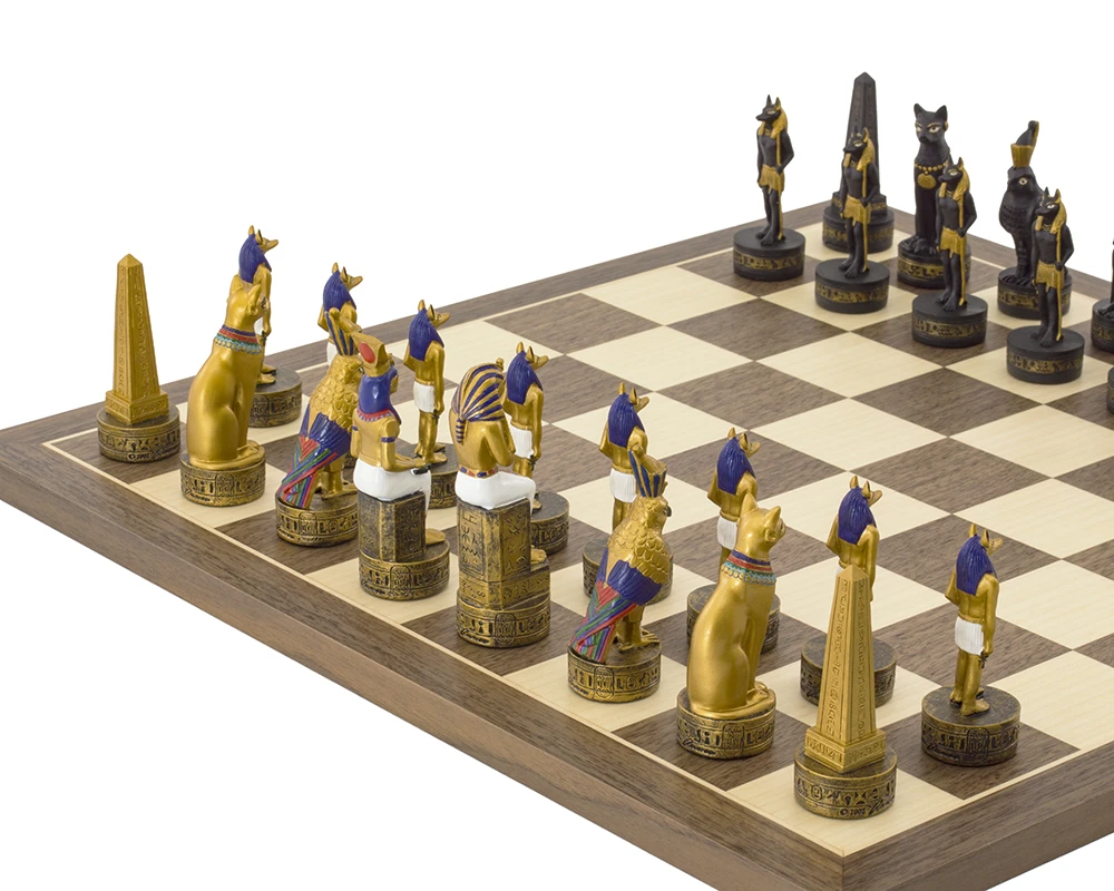 The Ancient Egypt Hand Painted Themed Chess Set By Italfama 3 The Ancient Egypt Hand Painted Themed Chess Set By Italfama - Image 3