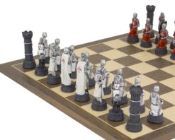 The Crusader Hand Painted Themed Chess Set By Italfama -Chess Shop RCPB337 02