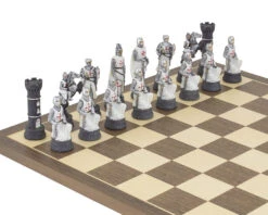 The Crusader Hand Painted Themed Chess Set By Italfama -Chess Shop RCPB337 03