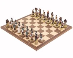 The Napoleon Vs Russians Hand Painted Themed Chess Set By Italfama