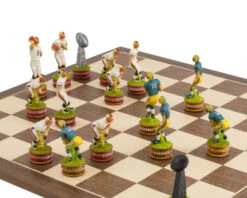 The American Football Hand Painted Themed Chess Set By Italfama -Chess Shop RCPB340 05