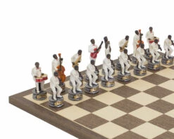 The Jazz Band Vs Rock Stars Hand Painted Themed Chess Set By Italfama -Chess Shop RCPB343 03
