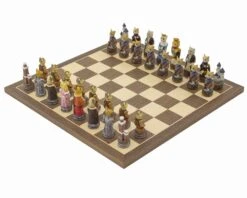 The Cats Vs Dogs Hand Painted Themed Chess Set By Italfama