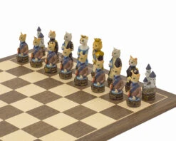The Cats Vs Dogs Hand Painted Themed Chess Set By Italfama -Chess Shop RCPB344 04