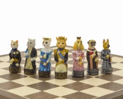 The Cats Vs Dogs Hand Painted Themed Chess Set By Italfama -Chess Shop RCPB344 06