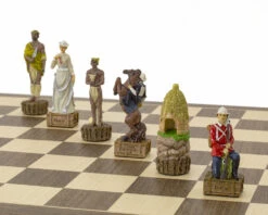 The British Vs Zulus Hand Painted Themed Chess Set By Italfama -Chess Shop RCPB345 06