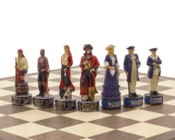 The Pirates Vs Navy Hand Painted Themed Chess Set By Italfama -Chess Shop RCPB346 05