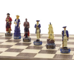 The Pirates Vs Navy Hand Painted Themed Chess Set By Italfama -Chess Shop RCPB346 06